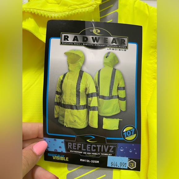 Women’s Radians Hi-Vis Rain jacket - Picture 4 of 13